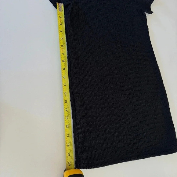 Elodie Black Bodycon Texture Dress S / Small - Picture 8 of 8